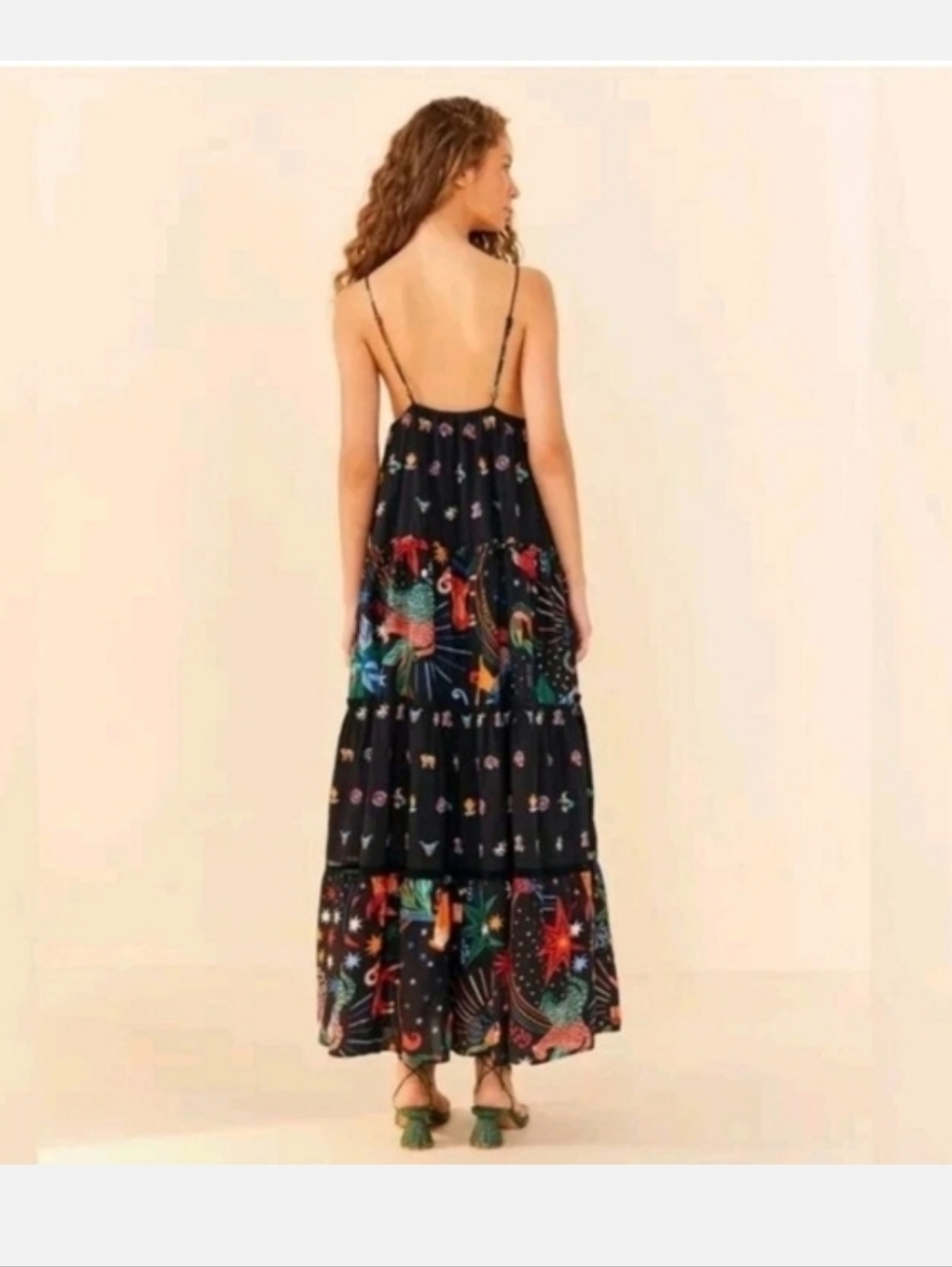 Farm Rio Zodiac Embroidered Maxidress - Picture 3 of 9